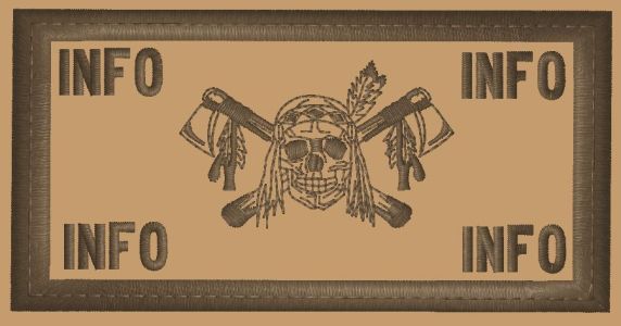 Patch-Flak/ Indian Skull